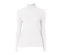 Plus Size Women's Jumpers Solid Color Elegant Tops for Women UK Winter Warm Lightweight High Neck Womens Sweaters Holiday Causal Sports Travel Essentials Oversized Long Sleeves Tops White