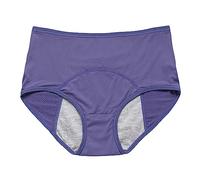 Plus Size Women's Panties High Waisted Leak Proof Physiological Underwear For Aunt's Sanitary Comfort Before And After Menstruation 40 To 150KG L 8XL