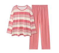 Plus Size Womens Pyjamas Cotton Wide Leg Loungewear Sets for Women UK Loungewear Sets Petite Short Leg Soft Pjs Sets Leisure Suits Plus Size Homewear Sets Sleepwear Soft Nightwear Red