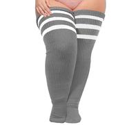 Plus Size Womens Thigh High Socks for Thick Thighs- Extra Long & Thick Over the Knee Stockings- Leg Warmer Boot Socks