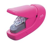 PLUS, Staple Free Stapler, Paper Clinch, 5 Sheet stapling Capacity, Japanese stapling Technology, Pink