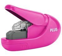 PLUS, Staple Free Stapler, Paper Clinch, 5 Sheet stapling Capacity, Japanese stapling Technology, Pink