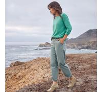 Plus Straight Leg Ankle Chinos, Mid Rise lands end Pale Green 18