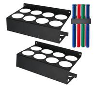 Plus tard 2 Pieces Welding Rod Holder Rack, 8 Slot TIG Welding Tube Holder Storage Organizer, Wall Mount Container Shelf for Welder Table and Workshop