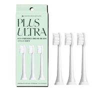 PLUS ULTRA Eco Friendly Toothbrush Replacement Heads, Compatible with Phillips Sonicare Electric Toothbrush, Soft Toothbrush for Sensitive Teeth - 3 Replacement Heads per Pack