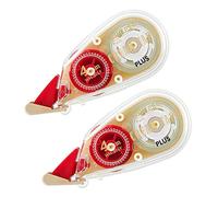 PLUS WH-814Y Correction Tape, White Paper Holder, Cream Tape, 4 mm (0.2 inch), 51-642 x 2
