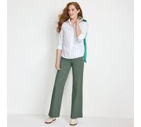 Plus Wide Leg Five-pocket Chinos lands end Pale Green 14-16