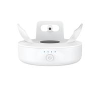 PlusAcc Battery Base for Dot 5th Gen & Dot 4th Gen - 5000 mAh Portable Charger Stand Holder, Rechargeable Charging Dock Station for Dot 5 & Dot 4 & Smartphones & Earbuds (White)