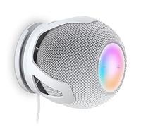 PlusAcc Wall Mount for Homepod Mini - Holder with 2 Installation Methods, Build in Cord Management Stand, Bracket Suitable for Bedroom, Kitchen, Living room