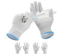Plusawa 2 Pairs Kids Gardening Gloves for Age 3-12,Cut Resistant Glove,Breathable Eco Latex Coated,Flexible and Non-Slip for Girls Boys-L