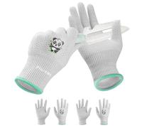 Plusawa 2 Pairs Kids Gardening Gloves for Age 3-12,Cut Resistant Glove,Breathable Eco Latex Coated,Flexible and Non-Slip for Girls Boys-S