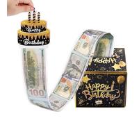 PlusBee Birthday Money Gift Box for Cash Pull - Fun DIY Surprise Money Dispenser & Creative Cash Presentation for Kids, Teens and Adults