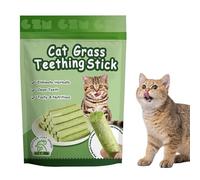 PlusBee Cat Grass Sticks, Natural Catnip Chew Sticks for Indoor Cats, 6pcs Cat Grass Teething Stick for Hairball Removal and Teeth Cleaning, Catnip Toys for Cats' Dental Health