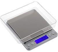 Pluscom 0.01g-500g Grams Smart High-precision Electronic LCD Display Pocket Digital Jewelry Gold Parcel Postal Weight Weighing Cooking Food Kitchen Scale Ultra Slim Design Batteries Included