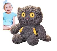 Pluscos Cat Toys, Cat Plush Animals, Cute Cat Cuddly Plush | Vivid Expression Head Kitty Kitty Rotating Plush Hug, Accompaniment, Relaxing