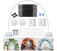 PlusFive Balloon Arch Kit,9Ft Height & 10Ft Width Adjustable Balloon Arch Stand Frame with Base for Wedding Baby Shower Birthday Party Decorations