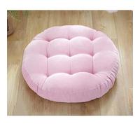 Plush 10cm Thick Round/Square Chair Cushions - Soft Cotton Seat Pads for Dining Office and Living Room - 42x42cm Blush Pink - Comfortable Garden Chair Cushions