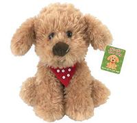 Plush 20cm, Scruffs The Cockapoo , Puppy Dog With Polka Dot neckerchief.NEWBORN