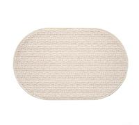 Plush Absorbent Floor Mat For Bathroom With Uniform Pile Height And Non Slip Underlay To Support Stability In High Moisture Zones(40x60cm White)