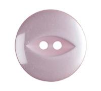 Plush Addict 10 Pack of Round Pale Pink Fish Eye Buttons for Sewing, Knitting, Creative Crafts and Accessories - Pale Pink - 16mm / 26 Lignes