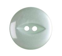Plush Addict 10 Pack of Round Pale Teal Fish Eye Buttons for Sewing, Knitting, Creative Crafts and Accessories - Pale Teal - 14mm / 22 Lignes