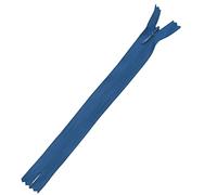 Plush Addict 22" Invisible Zip - Light Royal 56cm Concealed Zip For Dressmaking and Skirts - Closed Ended Zipper
