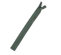 Plush Addict 22" Invisible Zip - Pale Green 56cm Concealed Zip For Dressmaking and Skirts - Closed Ended Zipper