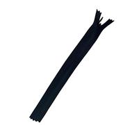 Plush Addict 8" Invisible Zip - Black 20cm Concealed Zip For Dressmaking and Skirts - Closed Ended Zipper