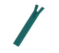 Plush Addict 8" Invisible Zip - Dark Turquoise 20cm Concealed Zip For Dressmaking and Skirts - Closed Ended Zipper