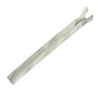 Plush Addict 9" Invisible Zip - Light Cream 23cm Concealed Zip For Dressmaking and Skirts - Closed Ended Zipper