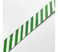 Plush Addict Candy Stripe Christmas Ribbon for Floral, Gift Wrapping, Christmas Tree, Ornaments, Wreaths, Bows, Holiday Decorations and General Crafts - Green - 38mm Wide x 1 Metre