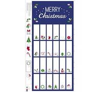 Plush Addict Christmas 2021 Advent Calendar Fabric Panel - Navy Silver Metallic - 60cm Panel
