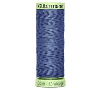 Plush Addict Gutermann Top Stitch Thread for Hand or Machine Sewing, Embroidery, Quilting, Crochet, Upholstery, and Stitching - 30m - 112/Blue Grey - x1