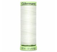 Plush Addict Gutermann Top Stitch Thread for Hand or Machine Sewing, Embroidery, Quilting, Crochet, Upholstery, and Stitching - 30m - 111/Ivory - x1