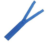 Plush Addict Heavy Duty Chunky Plastic Open-Ended Zip Fasteners for Sewing, Crafts, Clothing and Accessories - Mid Blue - 20" (51cm)