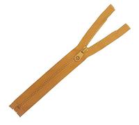 Plush Addict Heavy Duty Chunky Plastic Open-Ended Zip Fasteners for Sewing, Crafts, Clothing and Accessories - Gold - 24" (61cm)