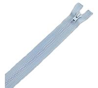 Plush Addict Heavy Duty Chunky Plastic Open-Ended Zip Fasteners for Sewing, Crafts, Clothing and Accessories - Pale Blue - 12" (30cm)