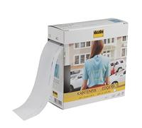 Plush Addict Iron On Edgefix Folding Stabiliser Tape for Sewing, Dressmaking, Quilting, DIY Craft and Accessories White - 5 METRE x 5cm Wide