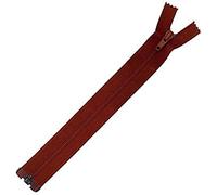 Plush Addict Number 5 Open-Ended Zip Fasteners for Sewing, Crafts, Clothing and Accessories - Rust - 22" / 56cm