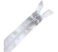 Plush Addict Number 5 Open-Ended Zip Fasteners for Sewing, Crafts, Clothing and Accessories - White - 10" / 25cm