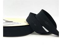 Plush Addict Single Fold Light Stretch Cotton Bias Binding Tape for Sewing, Seaming, Stitching, Piping, Hemming, Quilting, Patching, Outfits and Crafts - Black - 30mm x 5 Metres