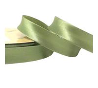 Plush Addict Single Fold Satin Bias Binding Tape for Sewing, Edging, Stitching, Hemming, Trimmings, Accessories, Outfits and Crafts - Sage - 18mm Wide x 3 Metre