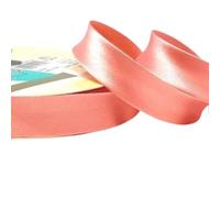 Plush Addict Single Fold Satin Bias Binding Tape for Sewing, Edging, Stitching, Hemming, Trimmings, Accessories, Outfits and Crafts - Rose Pink - 18mm Wide x 5 Metre