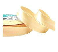 Plush Addict Single Fold Satin Bias Binding Tape for Sewing, Edging, Stitching, Hemming, Trimmings, Accessories, Outfits and Crafts - Cream - 18mm Wide x 5 Metre