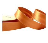 Plush Addict Single Fold Satin Bias Binding Tape for Sewing, Edging, Stitching, Hemming, Trimmings, Accessories, Outfits and Crafts - Tangerine - 18mm Wide x 5 Metre