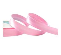 Plush Addict Single Fold Satin Bias Binding Tape for Sewing, Edging, Stitching, Hemming, Trimmings, Accessories, Outfits and Crafts - Pale Pink - 18mm Wide x 5 Metre