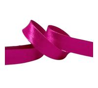 Plush Addict Single Fold Satin Bias Binding Tape for Sewing, Edging, Stitching, Hemming, Trimmings, Accessories, Outfits and Crafts - Magenta - 18mm Wide x 5 Metre