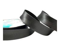 Plush Addict Single Fold Satin Bias Binding Tape for Sewing, Edging, Stitching, Hemming, Trimmings, Accessories, Outfits and Crafts - Steel Grey - 18mm Wide x 5 Metre