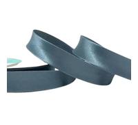 Plush Addict Single Fold Satin Bias Binding Tape for Sewing, Edging, Stitching, Hemming, Trimmings, Accessories, Outfits and Crafts - Antique Blue - 18mm Wide x 5 Metre