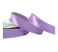 Plush Addict Single Fold Satin Bias Binding Tape for Sewing, Edging, Stitching, Hemming, Trimmings, Accessories, Outfits and Crafts - Lilac - 18mm Wide x 5 Metre